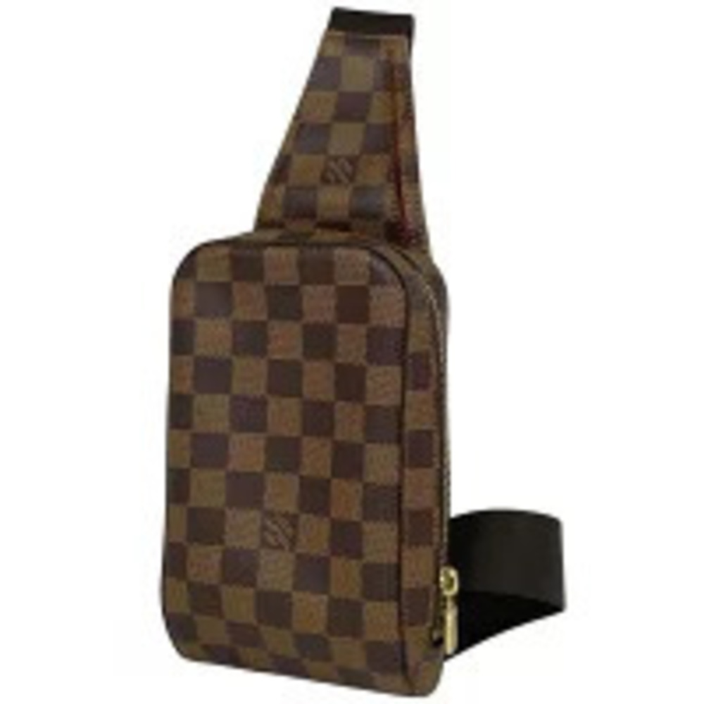 Louis Vuitton Geronimos Waist Bag Shoulder Body Belt Bum Crossbody Damier Brown